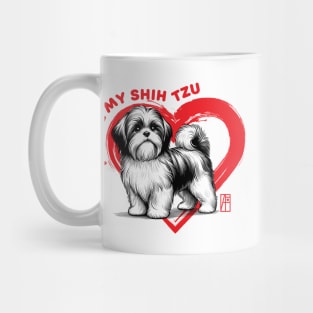 I Love My Shih Tzur - I Love my dog - Devoted dog Mug